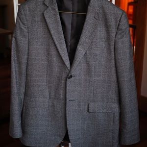 Banana Republic Gray Glen Plaid Blazer - 42R